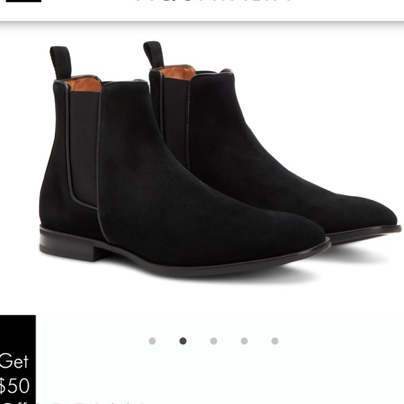 Aquatalia Other - Aquatalia Dress suede leather trim Chelsea boot size 10.5
